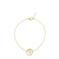 Cartier 18K Yellow Gold Diamond MOP Diamond Amulette XS Bracelet