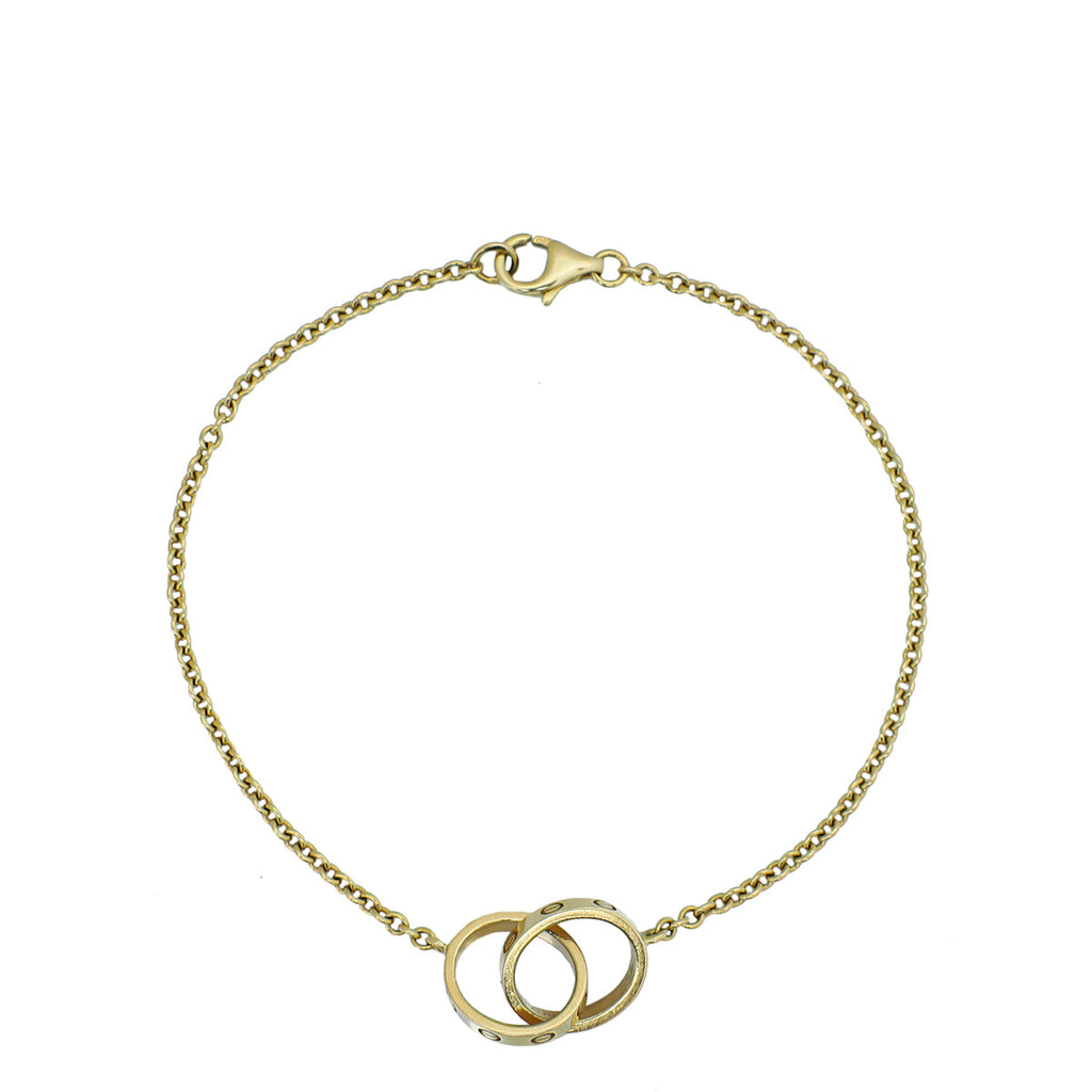 Cartier 18K Yellow Gold Love Hoops Bracelet