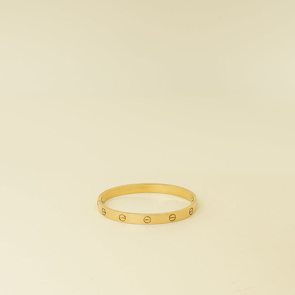 Cartier 18K Yellow Gold Love Classic Model Bracelet 17