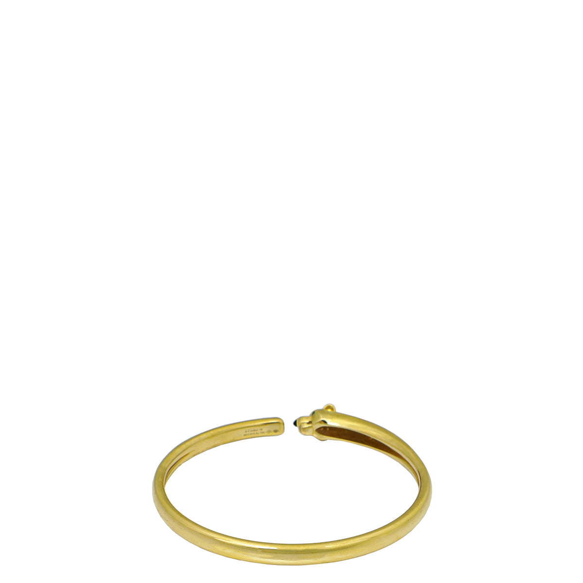 Cartier 18K Yellow Gold Onyx Panthere De Cartier Bracelet 16
