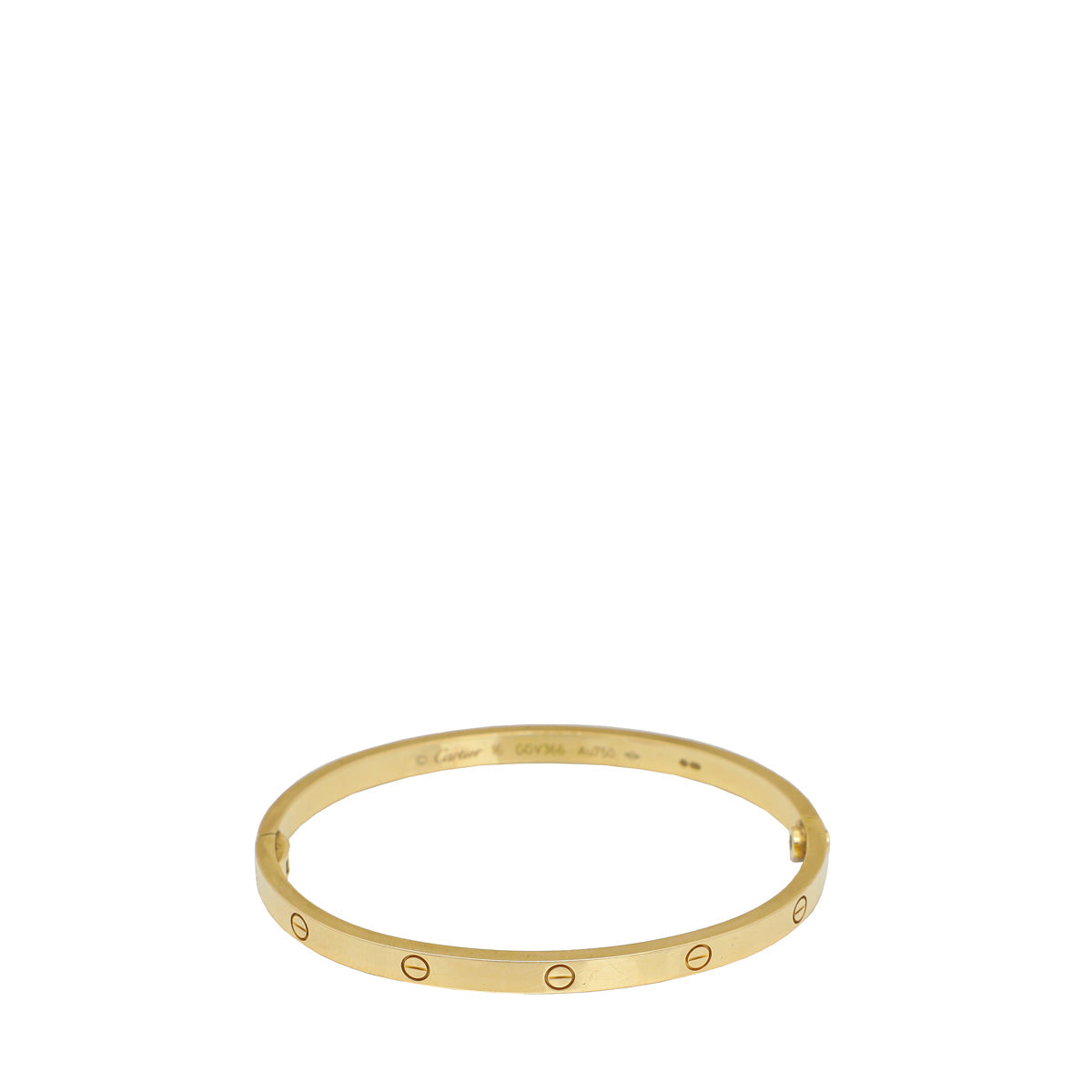 Cartier 18K Yellow Gold Love Small Model Bracelet 16