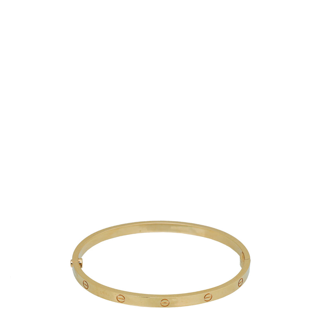 Cartier 18K Rose Gold Small Model Love Bracelet 16
