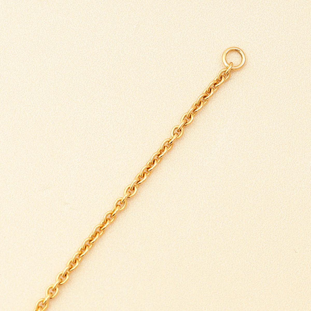 Cartier 18K Yellow Gold Love Hoop On Chain Bracelet 17