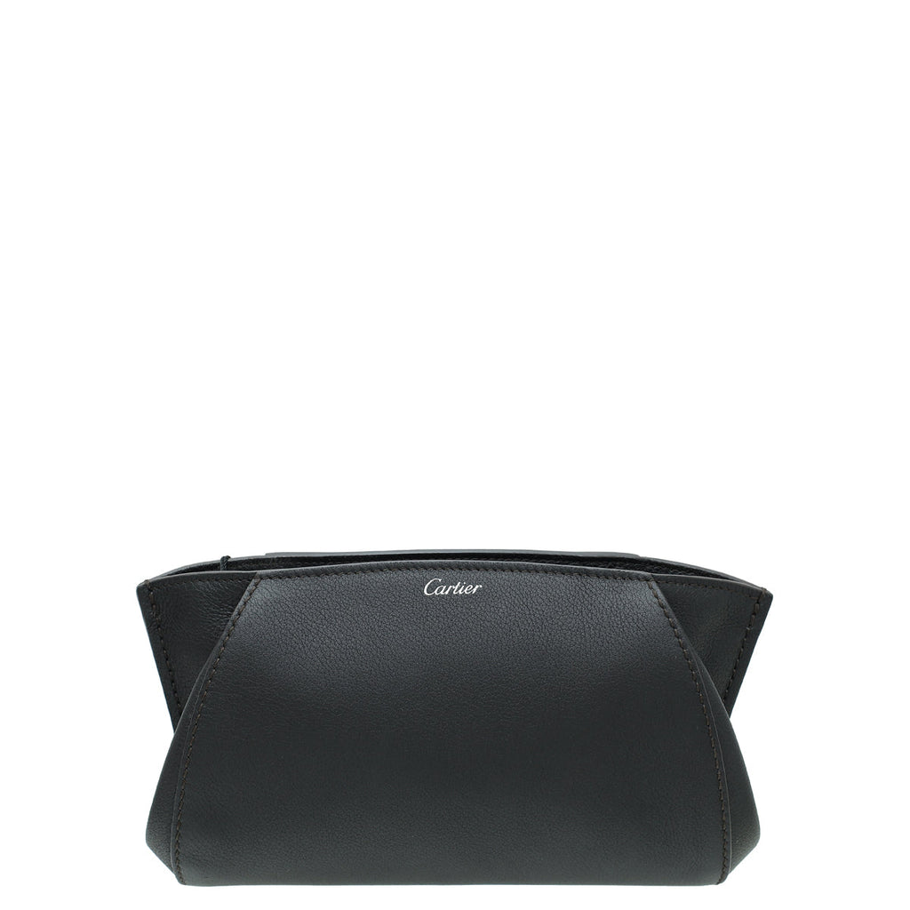 Cartier Black C De Cartier Small Clutch