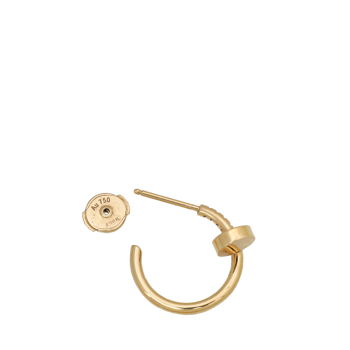 Cartier 18K Rose Gold Juste Un Clou Earrings