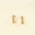 Cartier 18K Rose Gold 142 Diamond Clash De Cartier Hoop Earrings Small Model