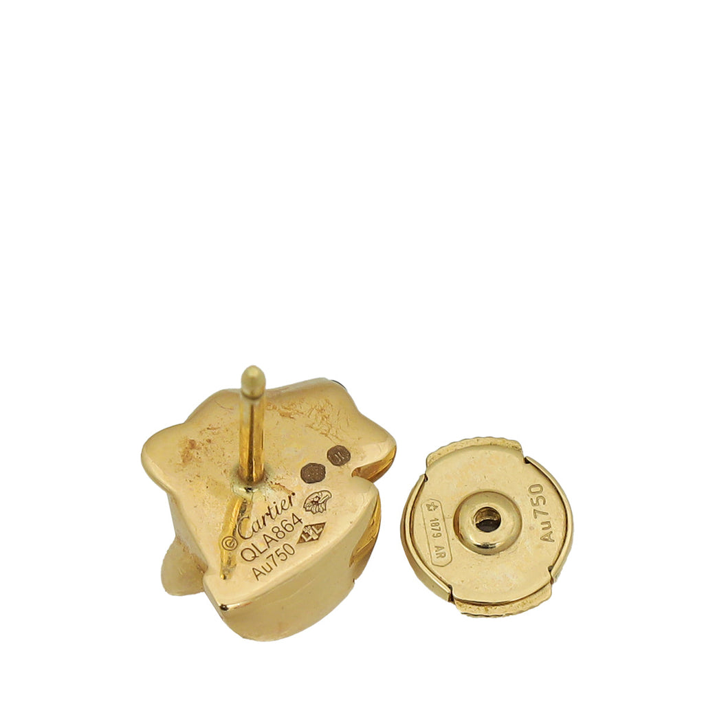 Cartier 18K Yellow Gold Panthère De Cartier Earrings
