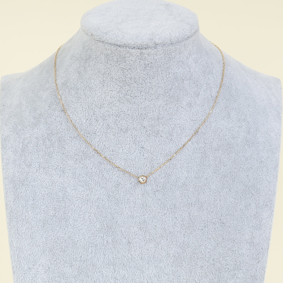 Cartier 18K Yellow Gold Diamond D'Amour Necklace Large Model