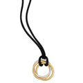 Cartier 18K Trinity Gold Diamond Cord Pendant Necklace