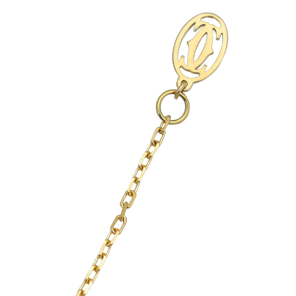 Cartier 18K Yellow Gold 14 Diamonds Necklace Juste Un Clou Pendant Necklace