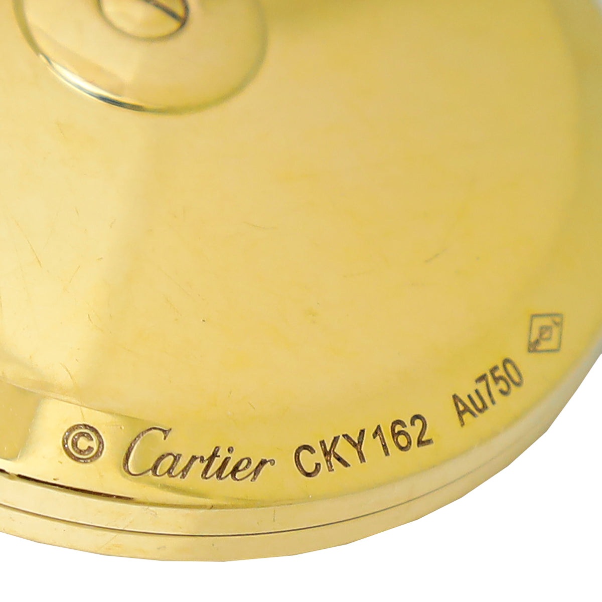 Cartier 18K Yellow Gold Diamond MOP Amulette Necklace