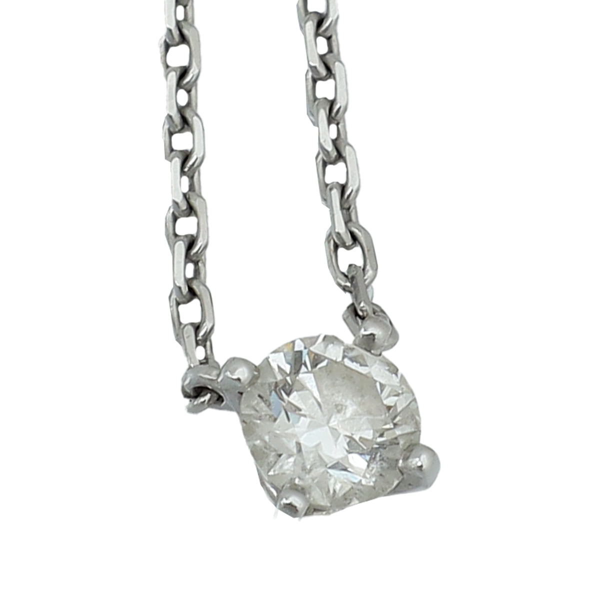 Cartier 18K White Gold Diamond 1895 Necklace