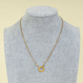 Cartier 18K Rose Gold Love Double Chain 2 Diamond Necklace