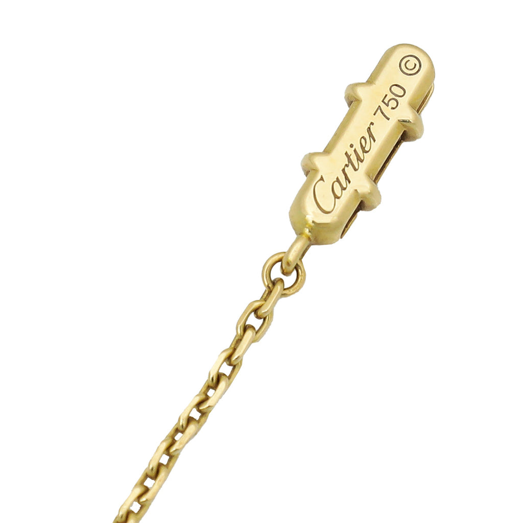 Cartier 18K Yellow Gold 1 Diamond 1875 Necklace