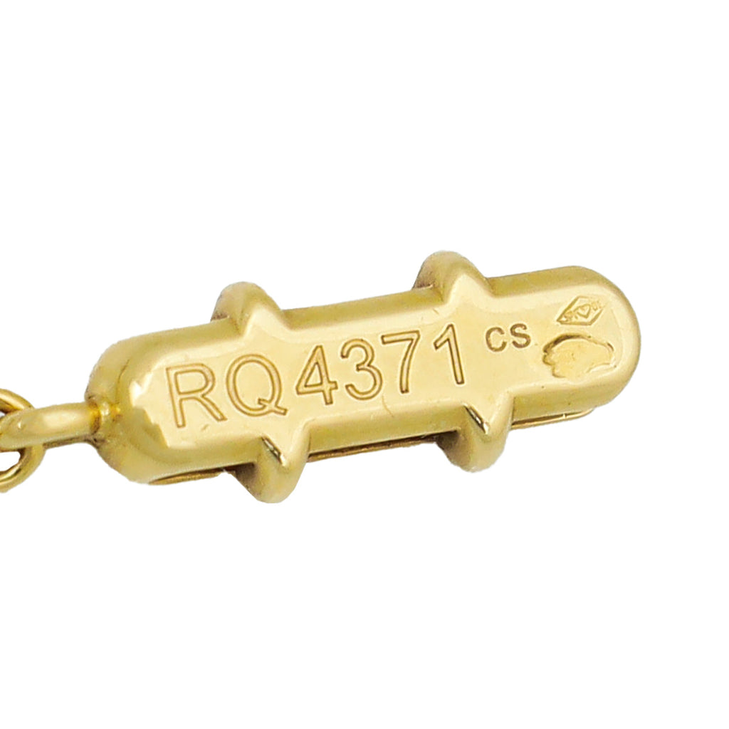 Cartier 18K Yellow Gold 1 Diamond 1875 Necklace