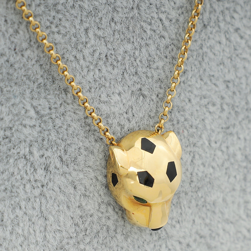 Cartier 18K Yellow Gold Panthère De Cartier Necklace
