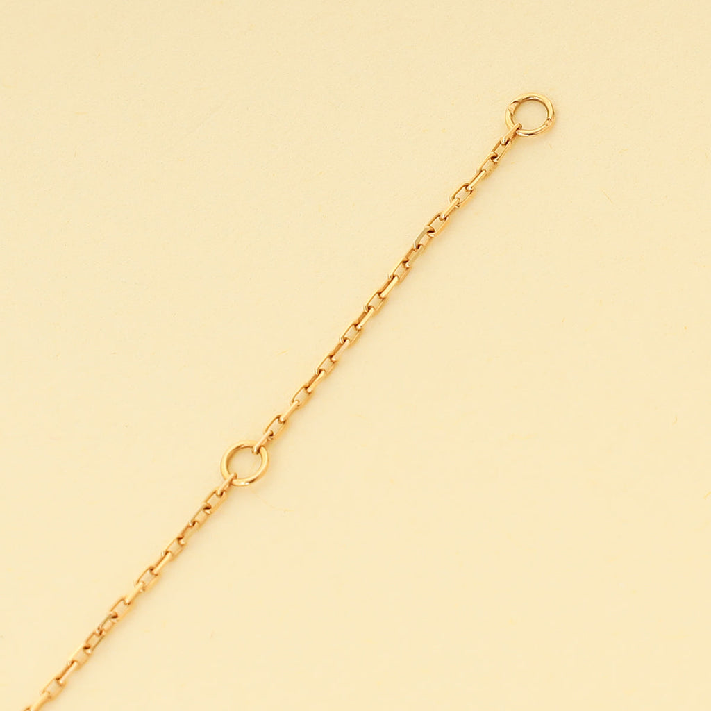 Cartier 18K Rose Gold Diamond Logo Double C Pendant Necklace