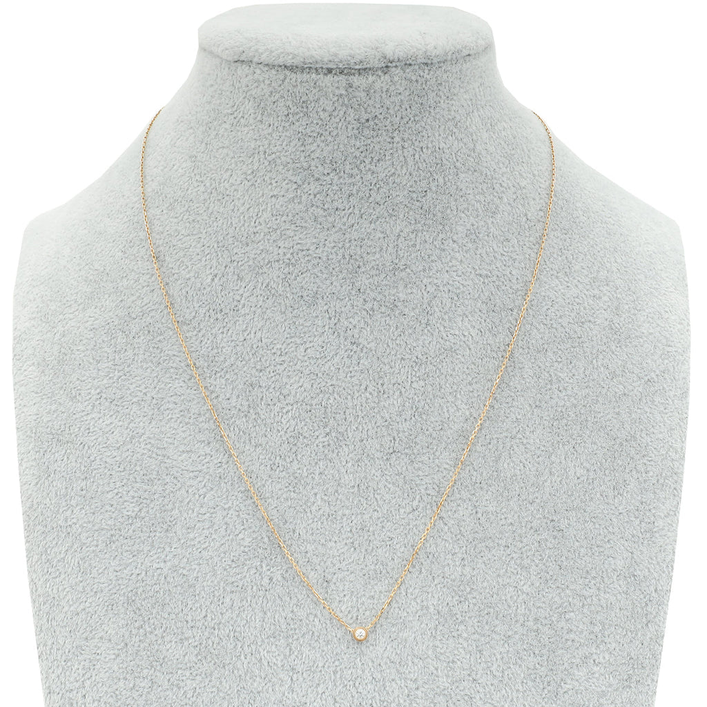 Cartier 18K Pink Gold Diamond D'Amour Mini Model Pendant Necklace