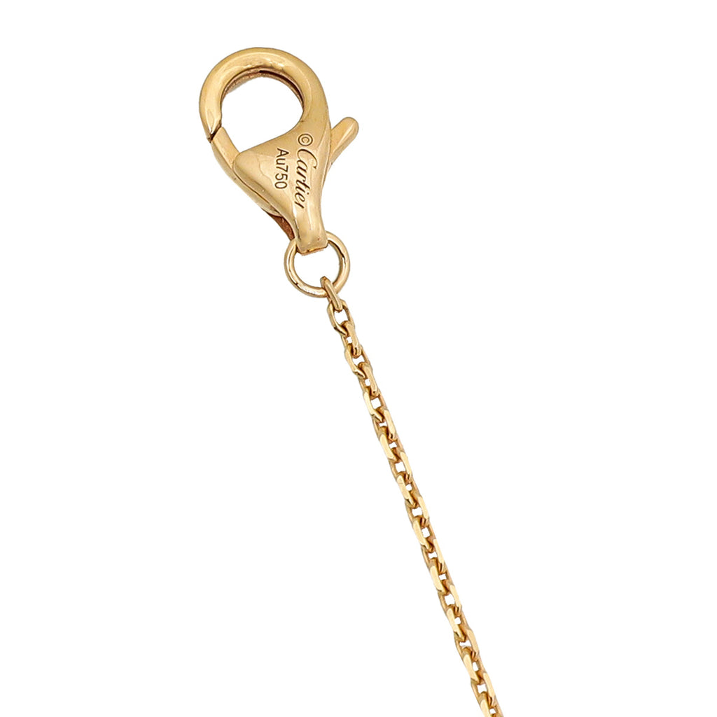 Cartier 18K Pink Gold Diamond D'Amour Mini Model Pendant Necklace