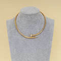 Cartier 18K Rose Gold Diamond Classic Model Juste un Clou Torque Necklace