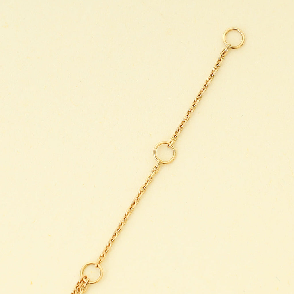 Cartier 18K Trinity Double Chain Necklace Mini Model