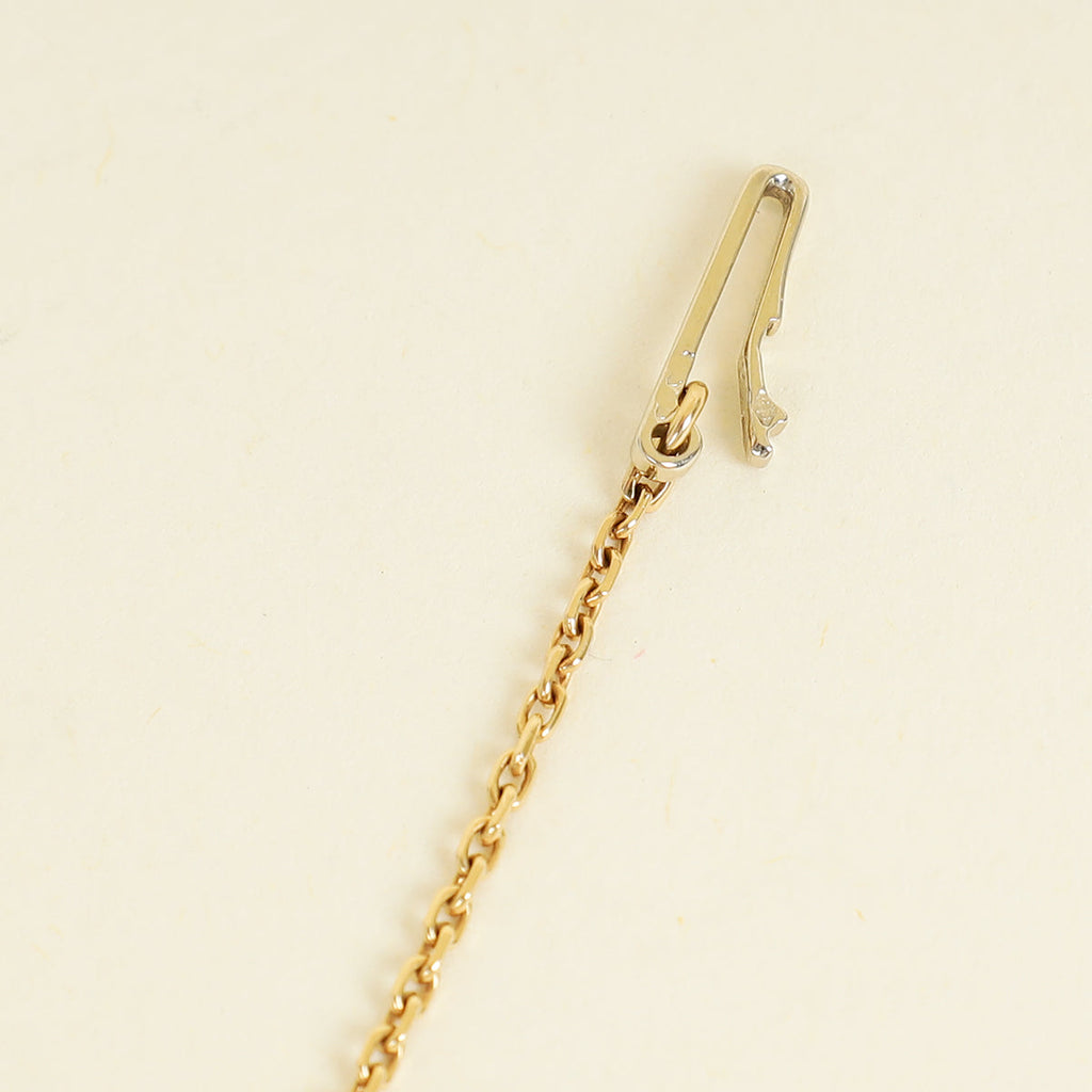 Cartier 18K Yellow and White Gold Diamond Caresse d'Orchidees Necklace
