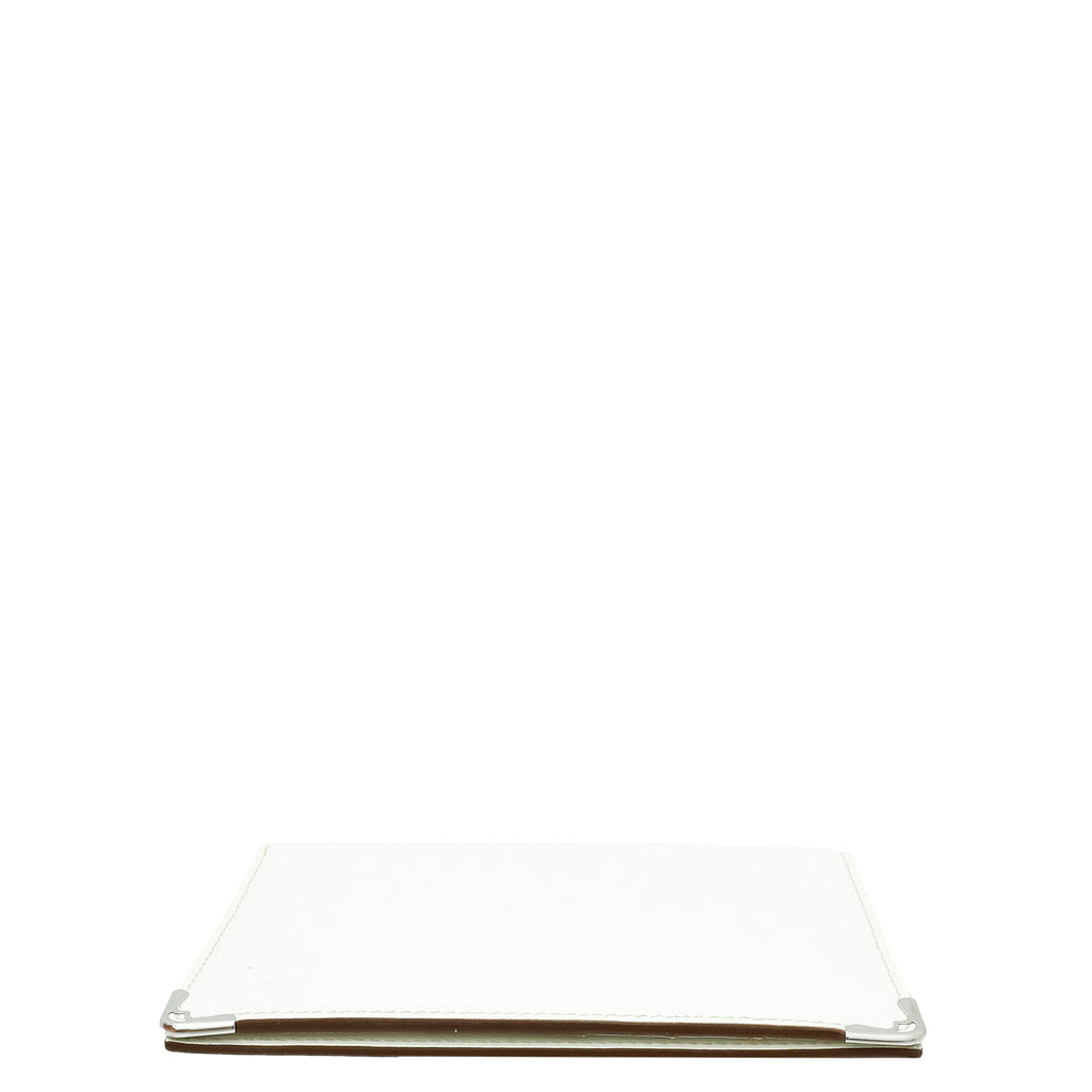 Cartier White Must De Cartier Passport Holder