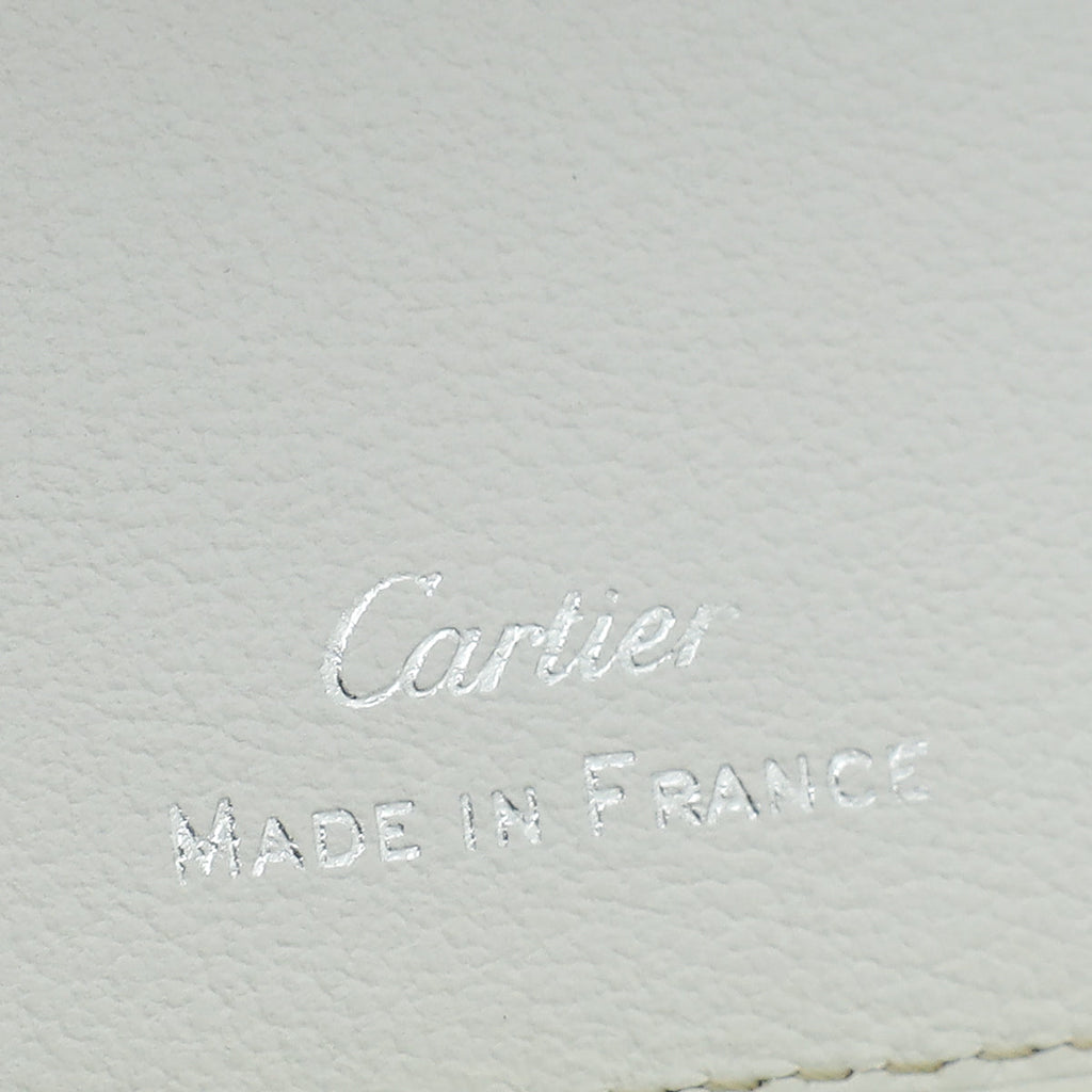 Cartier White Must De Cartier Passport Holder