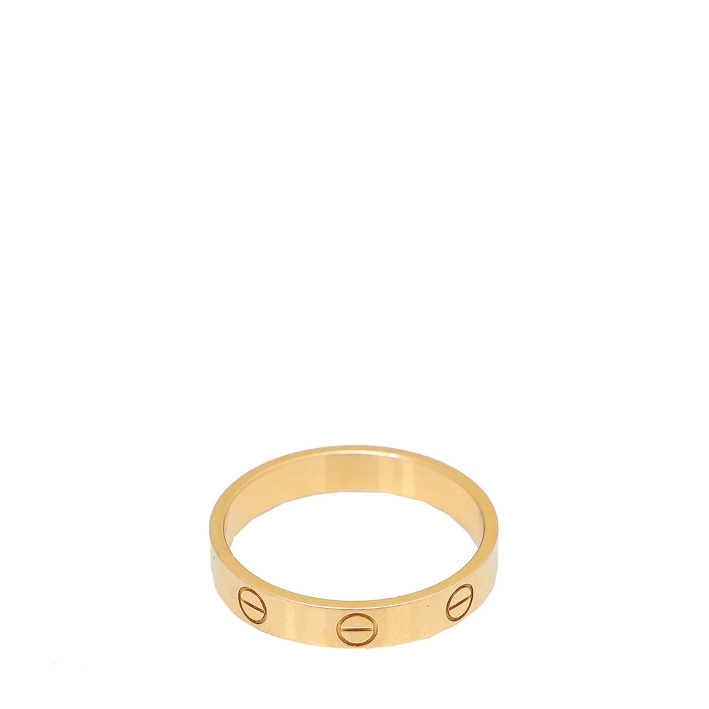 Cartier 18K Rose Gold Love Wedding Band Ring 58
