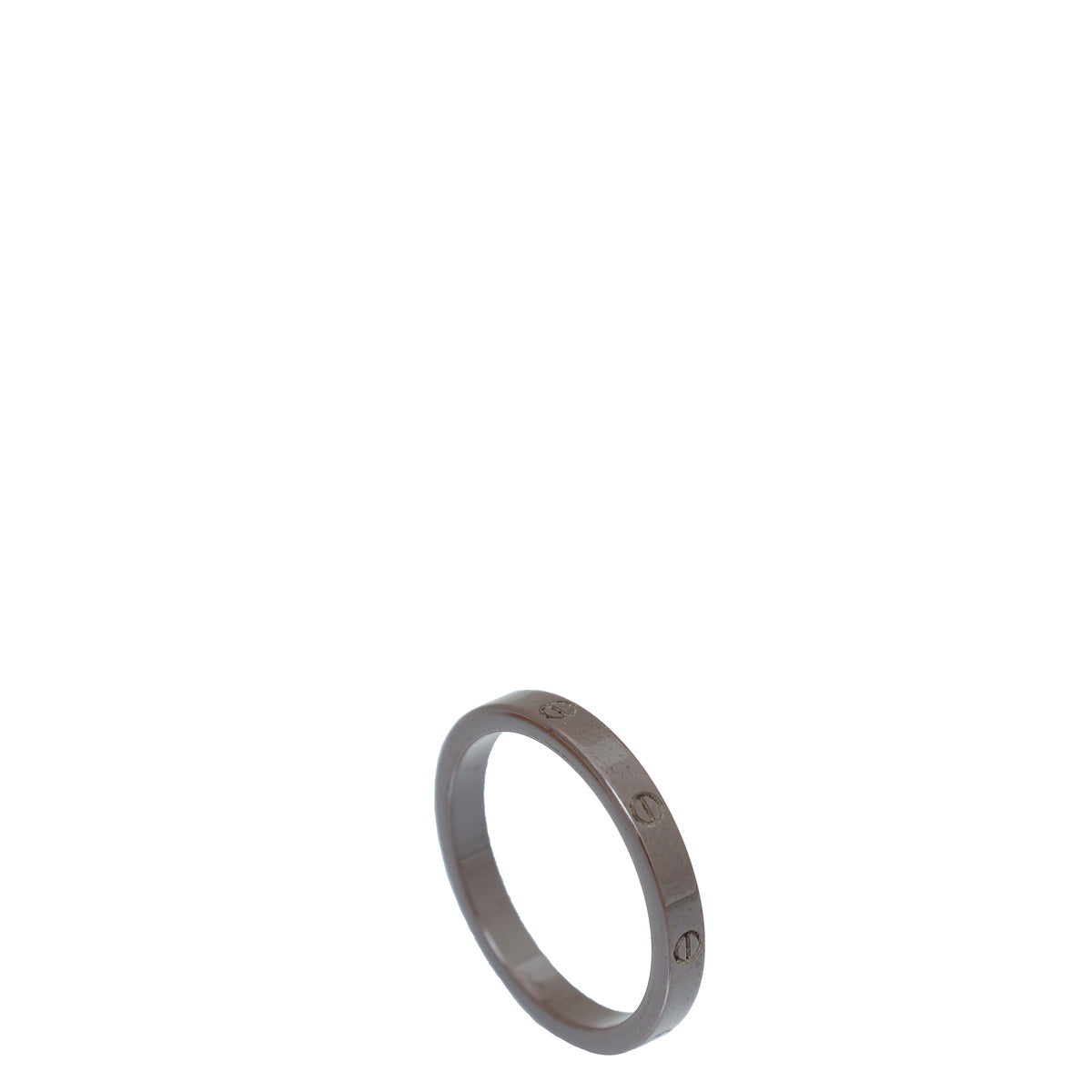 Cartier 18K Pink Gold Diamonds Ceramic Love 3 Hoops Ring 50