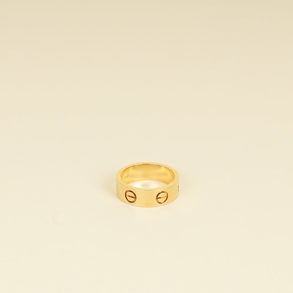 Cartier 18K Yellow Gold Love Classic Ring 49
