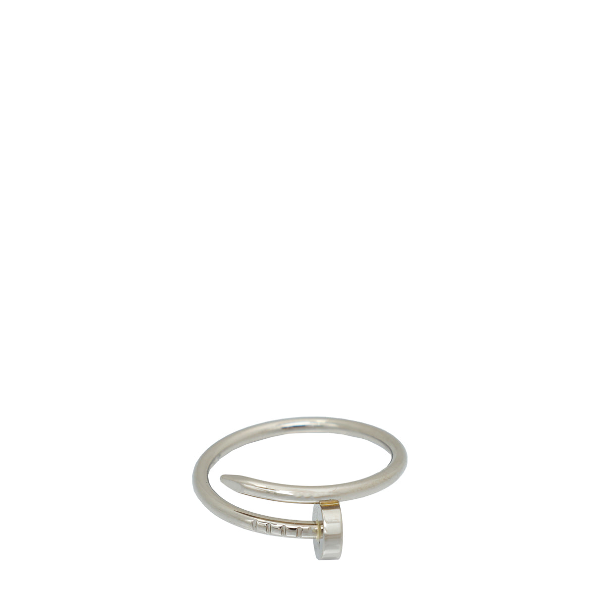 Cartier 18K White Gold Juste Un Clou Small Model Ring 55
