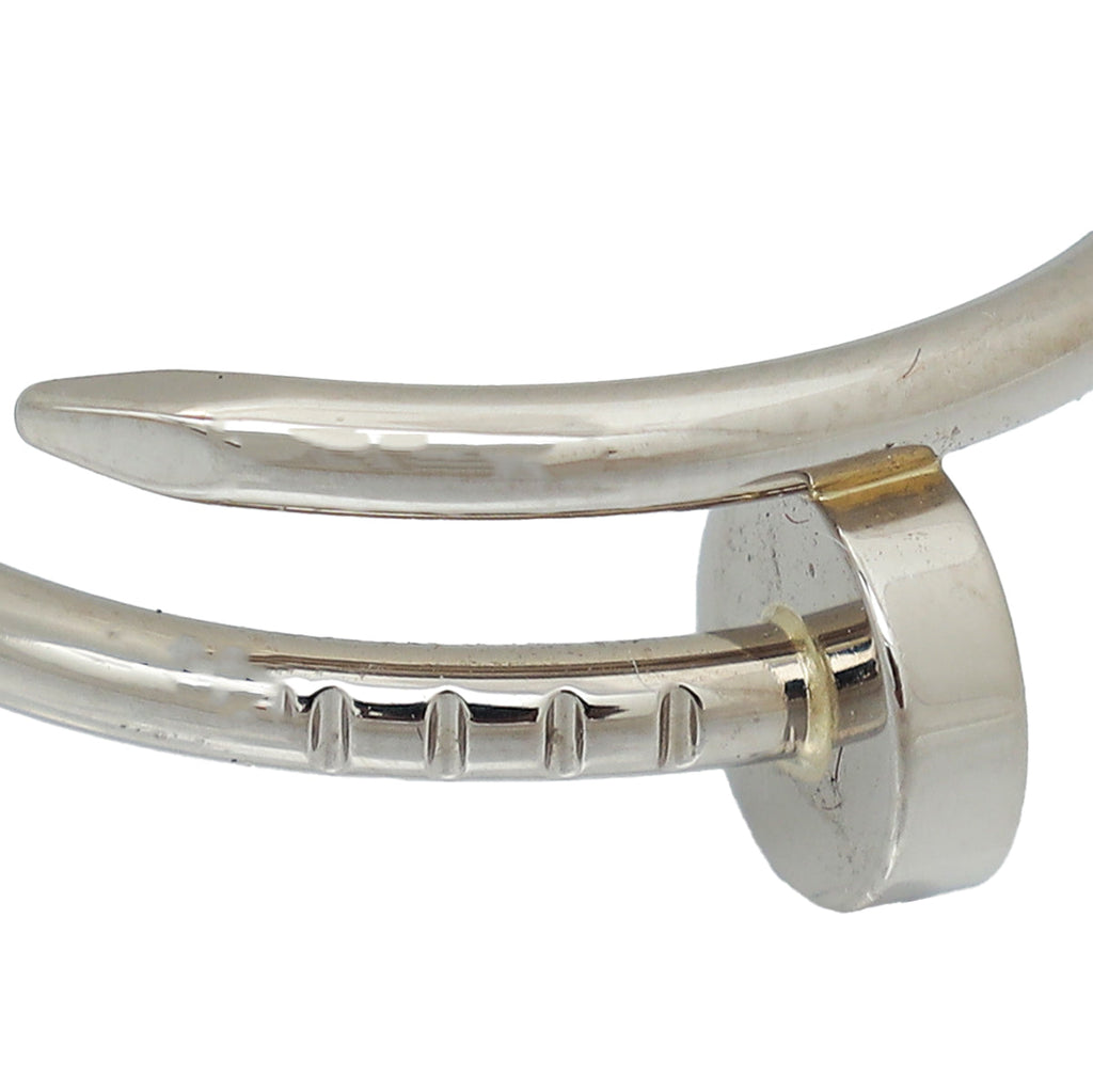 Cartier 18K White Gold Juste Un Clou Small Model Ring 55