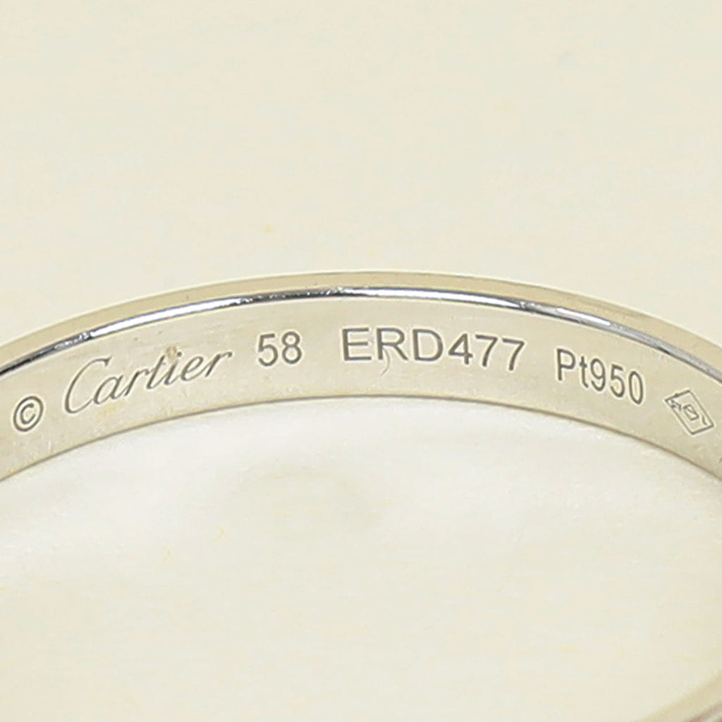 Cartier Platinum D'Amour 2.5 mm Wedding Ring 58