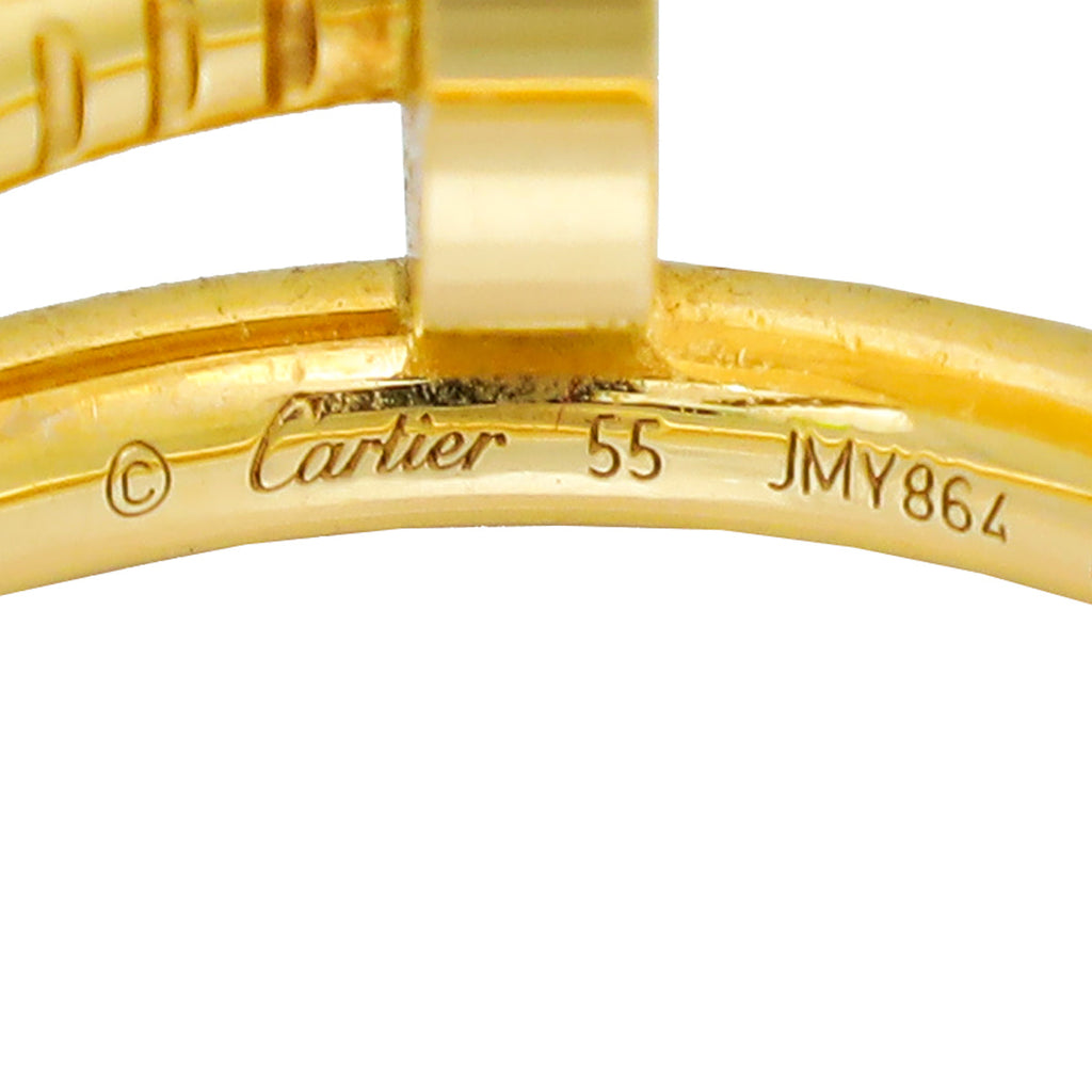 Cartier 18K Yellow Gold Juste Un Clou Ring 55