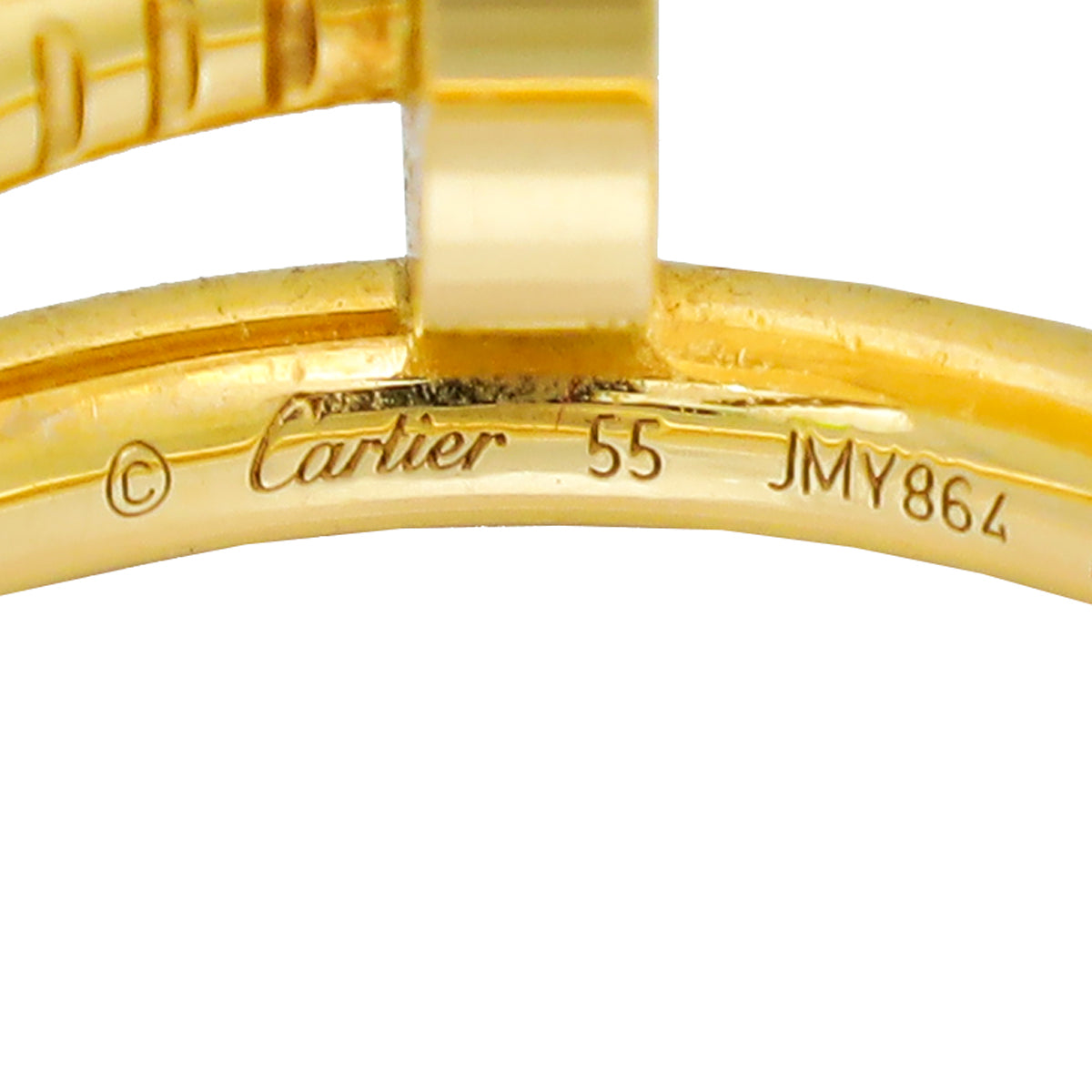 Cartier 18K Yellow Gold Juste Un Clou Ring 55