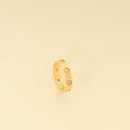 Cartier 18K Yellow Gold Love 8 Diamond Small Model Ring 51
