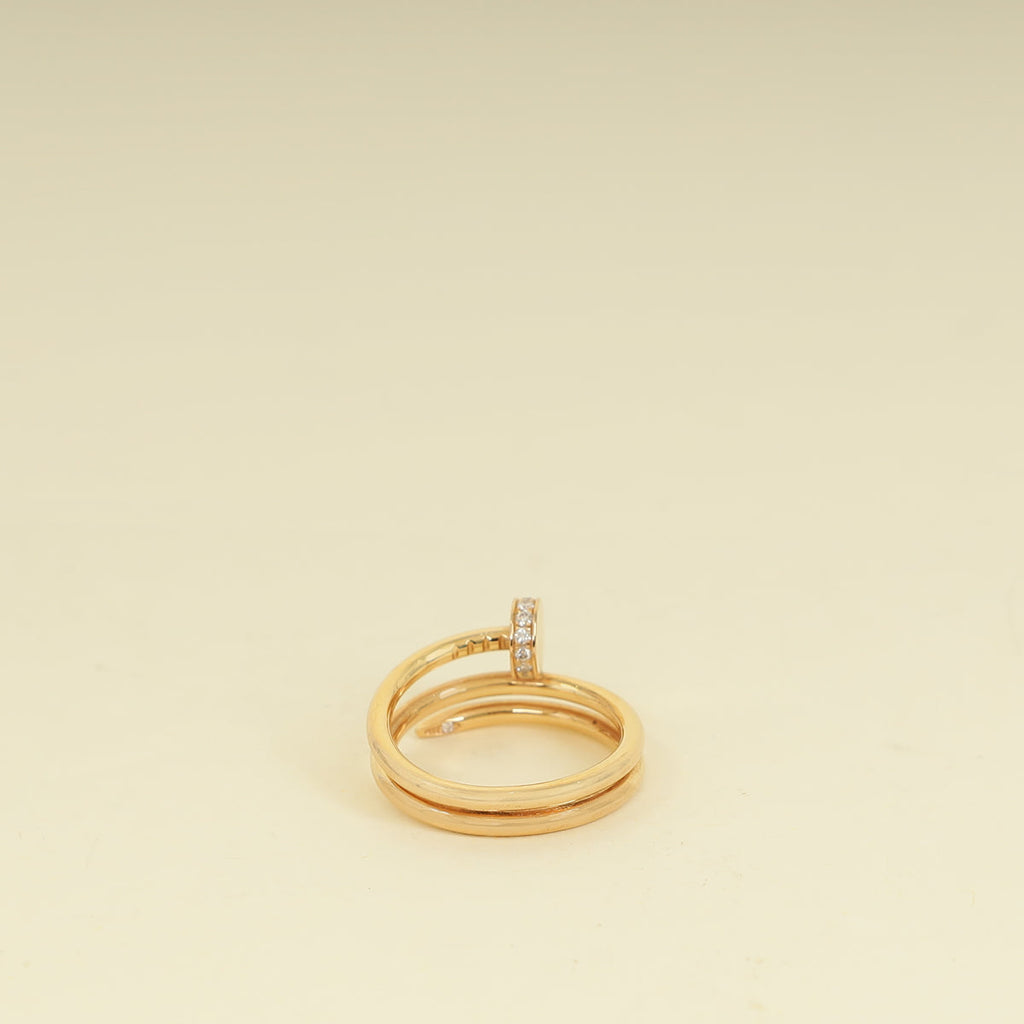 Cartier 18K Rose Gold Juste Un Clou Double Ring 50