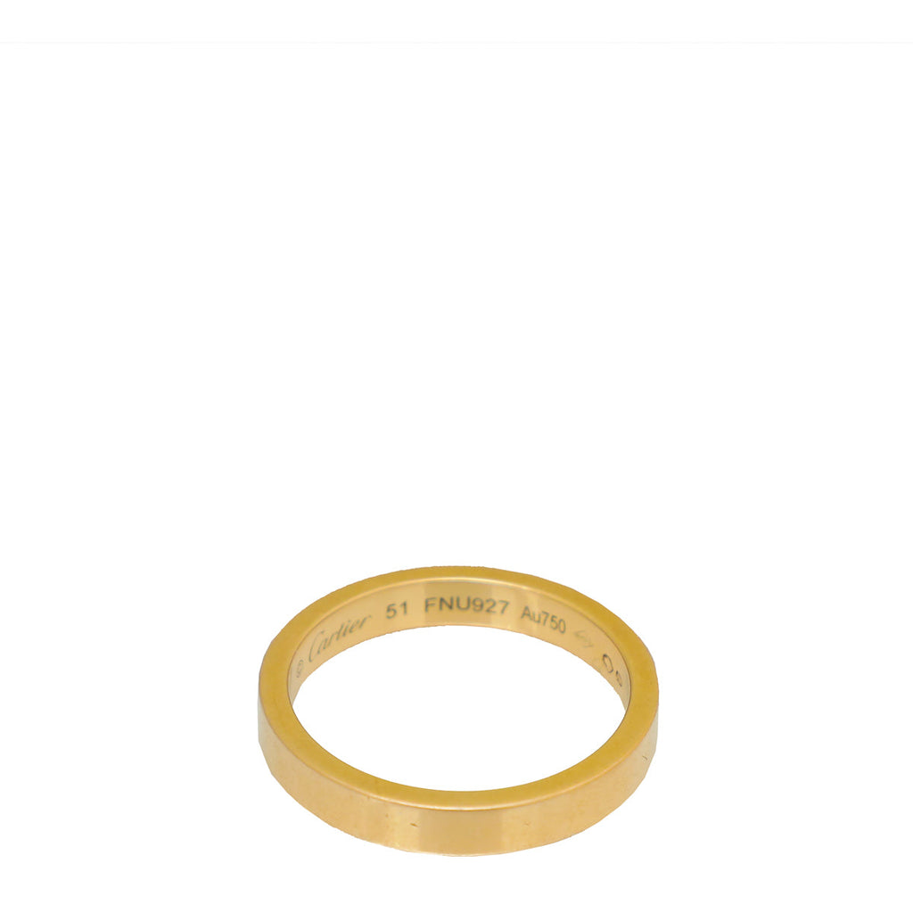 Cartier 18K Rose Gold C De Cartier Wedding Band 51