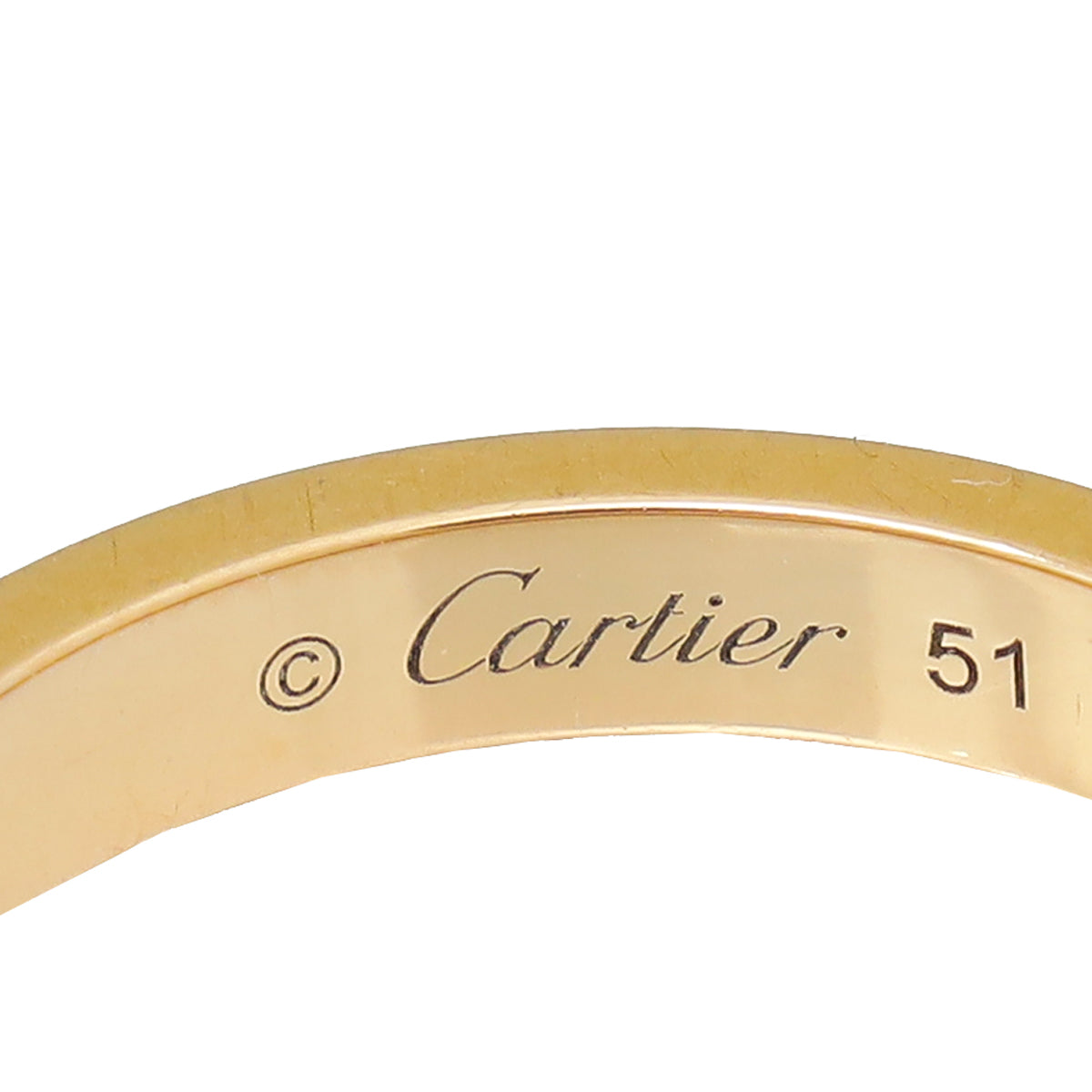Cartier 18K Rose Gold C De Cartier Wedding Band 51