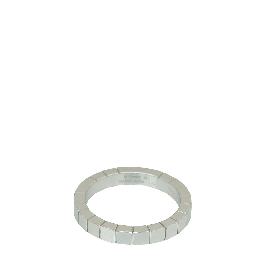 Cartier 18K White Gold Lanieres Band Ring 58