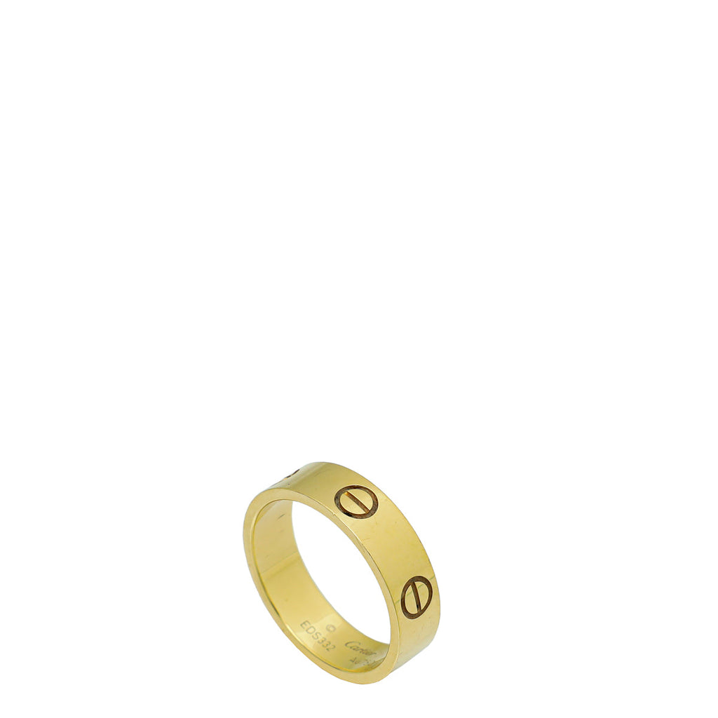 Cartier 18K Yellow Gold Love Ring 56
