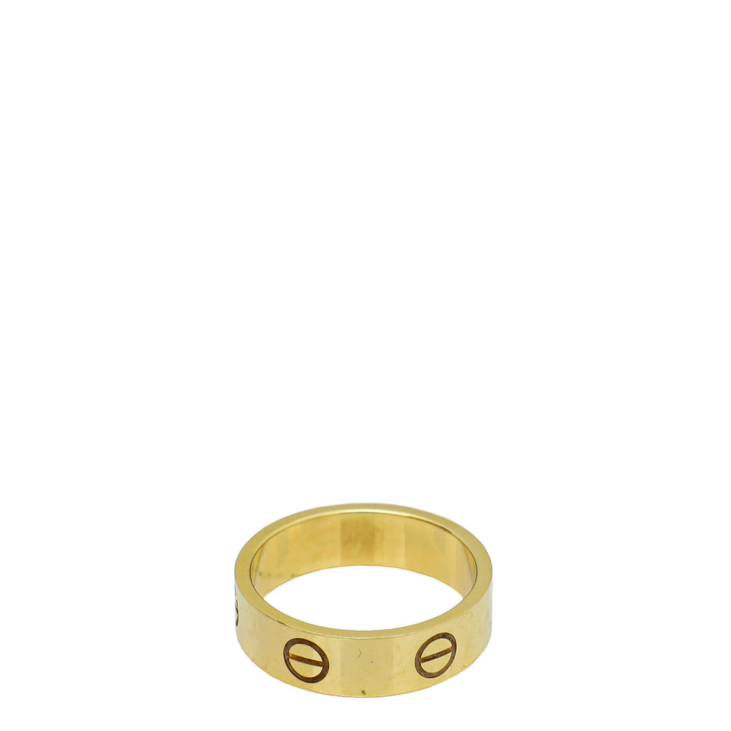 Cartier 18K Yellow Gold Love Ring 56