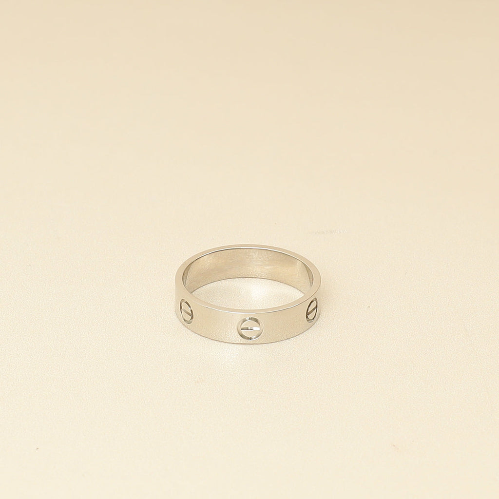 Cartier Platinum Classic Model Love 5.5mm Ring 63