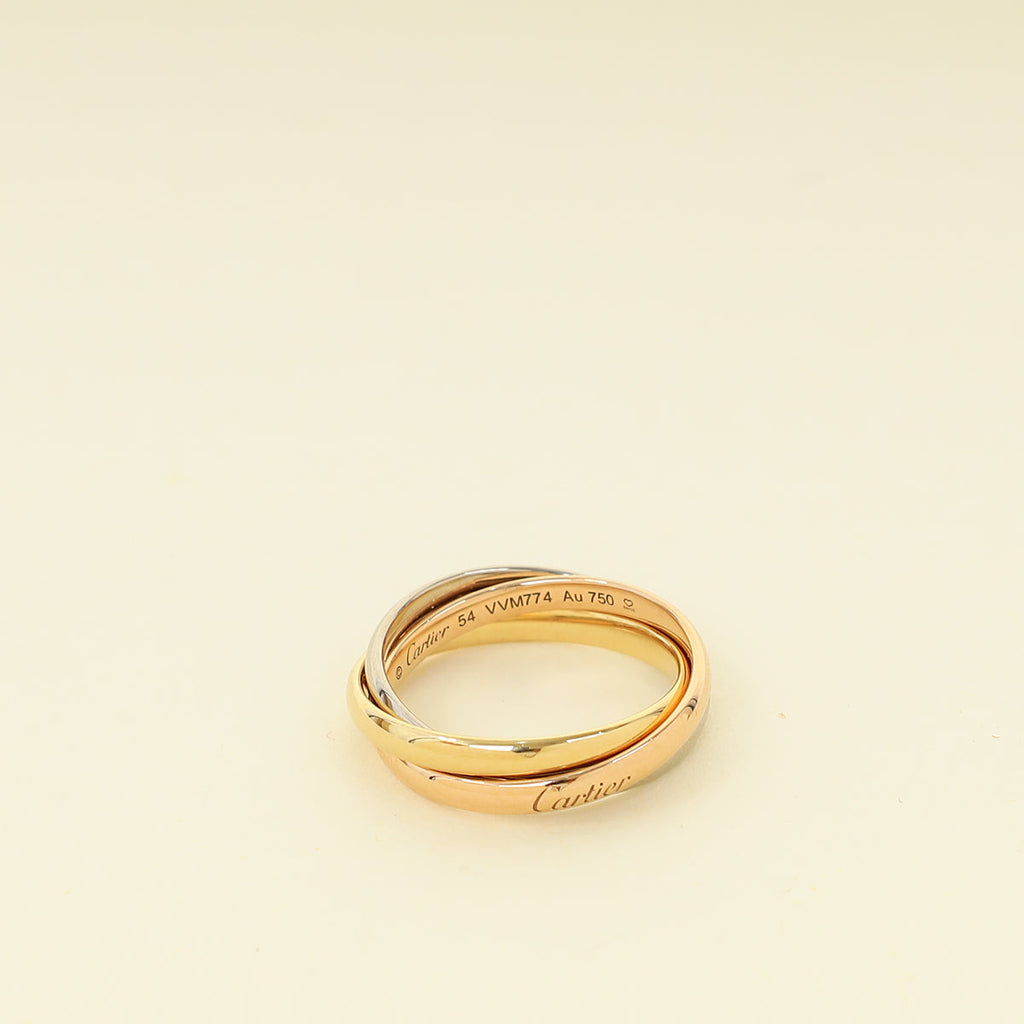 Cartier 18K Trinity Small Model Ring 54