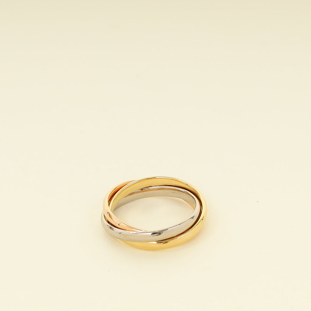 Cartier 18K Trinity Small Model Ring 54