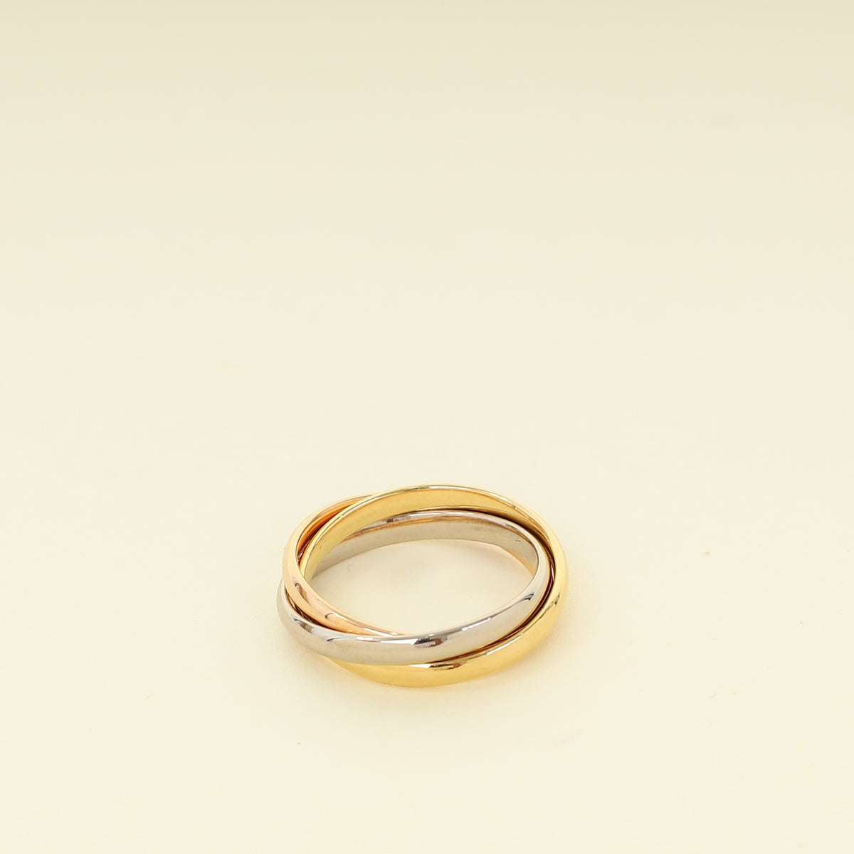 Cartier 18K Trinity Small Model Ring 54