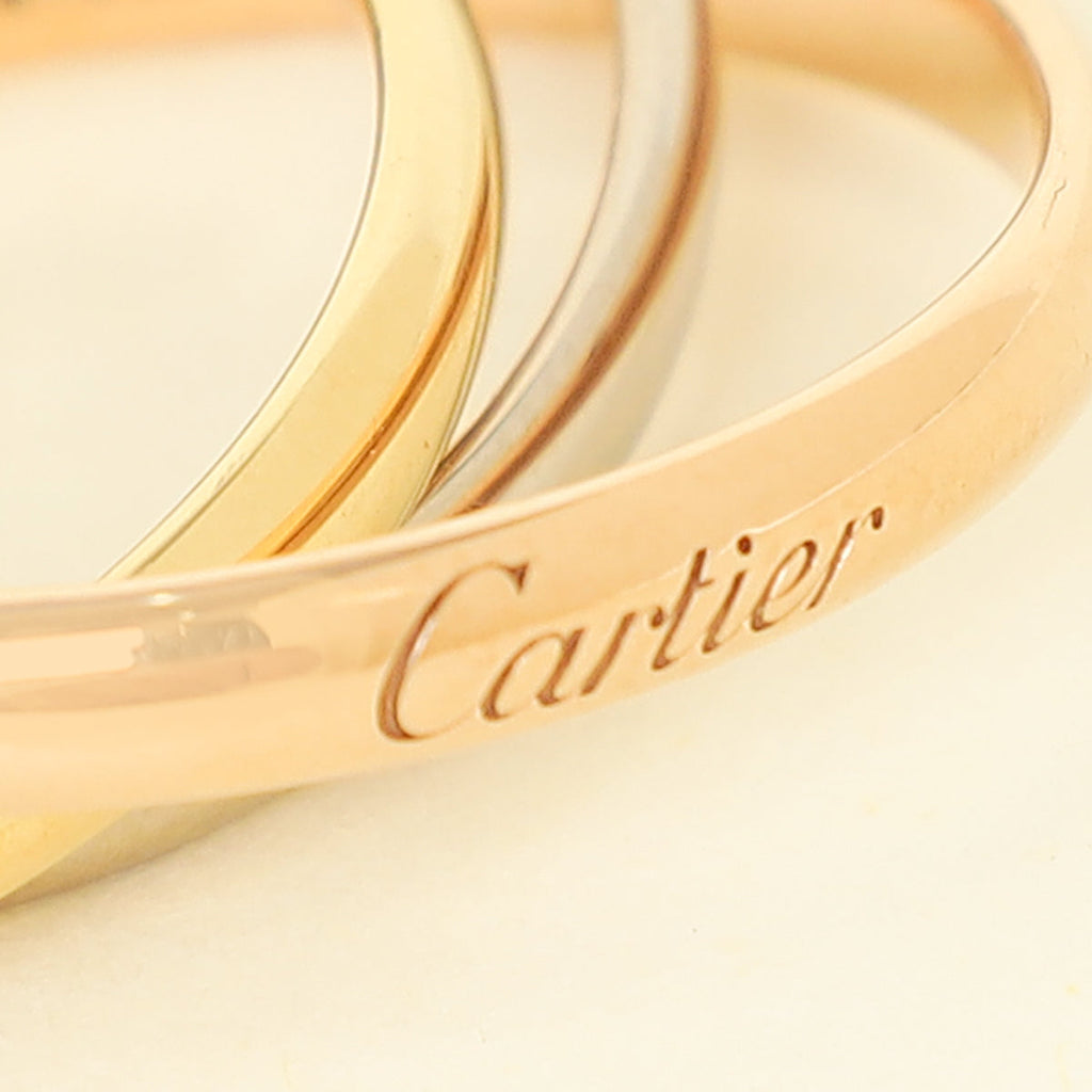Cartier 18K Trinity Small Model Ring 54