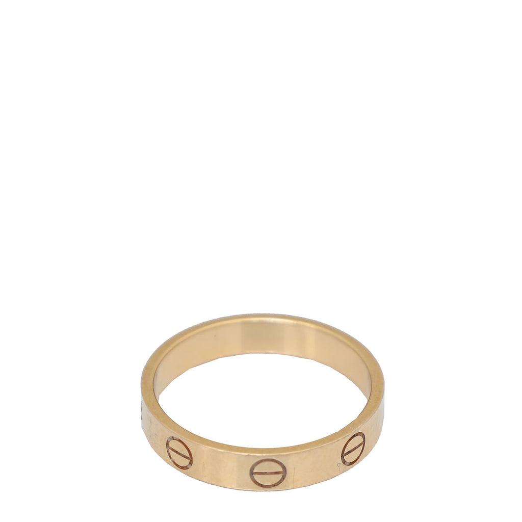 Cartier 18K Rose Gold Love Ring 54