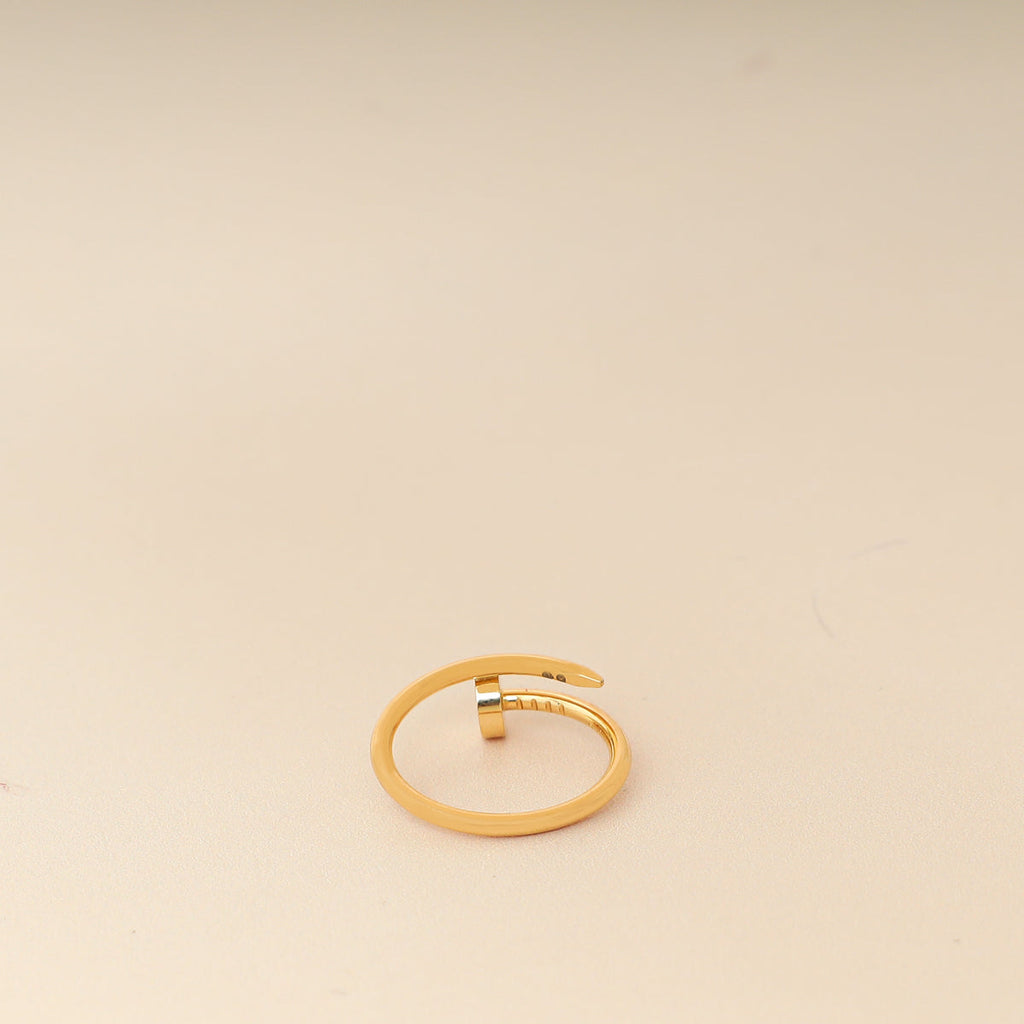 Cartier 18K Yellow Gold Juste Un Clou Small Model Ring 51